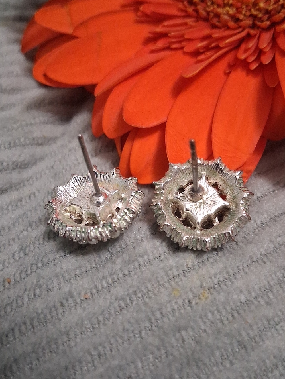 Square Cut Rhinestone Studs - Picture 4 of 5